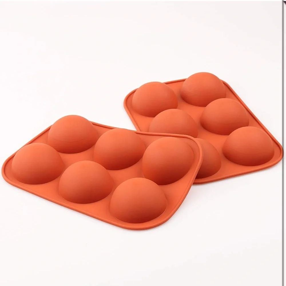 Semi sphere silicone mold 4 pack. 2” Diameter.
